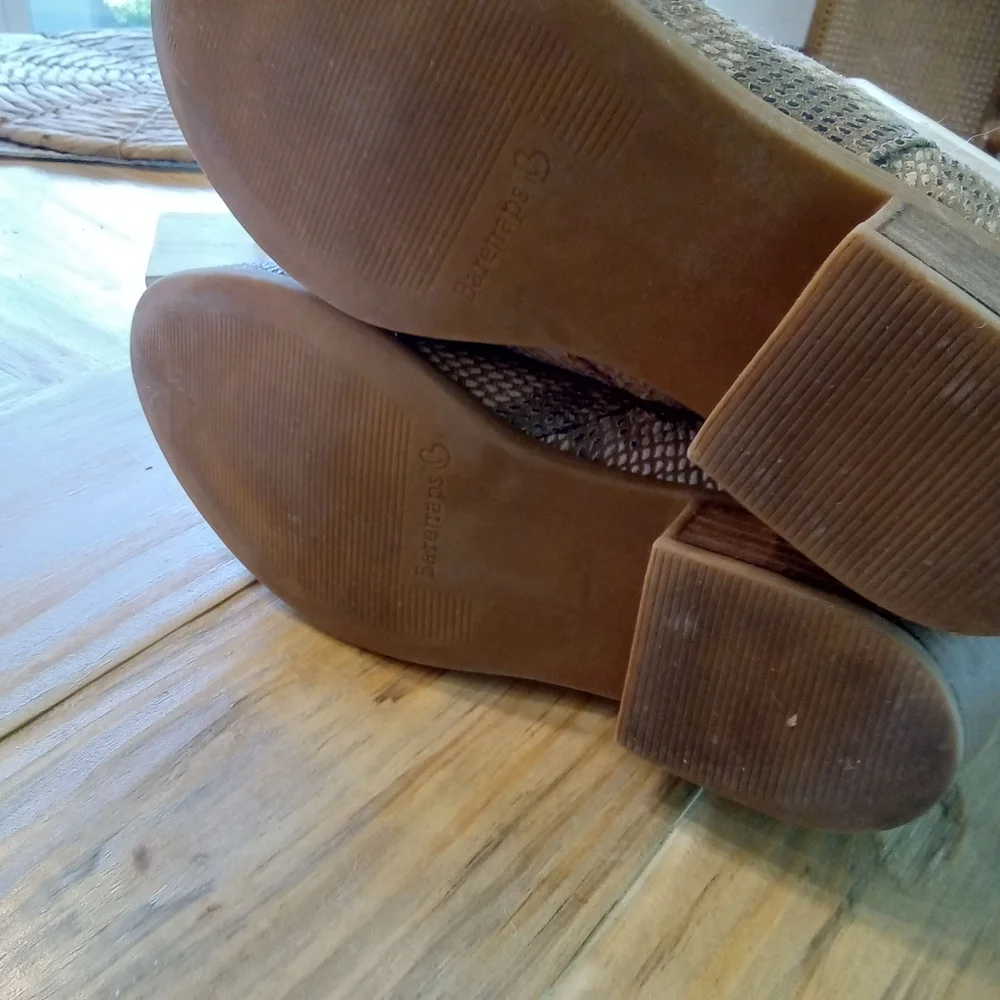 Bare Traps Grafton Almond Snakeskin Ankle Boots Size 8.5 - Picture 10 of 15